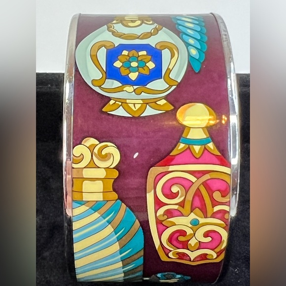 Hermes Extra Wide Bangle Enamel Bangle Size XS w/COA - Picture 9 of 10